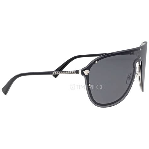 Versace Grey Shield Unisex Sunglasses VE2180 1000/87 144